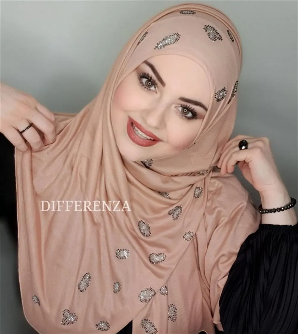 Хиджаб для мусульманских женщин головной шарф хлопковый модный шали из фуляра