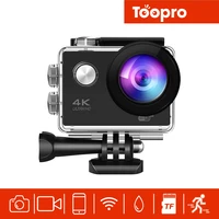 toopro 6 wifi ultra 4k action camera waterproof underwater camera 16m 173 degree wide angle lens with 2 pcs rechargeabl