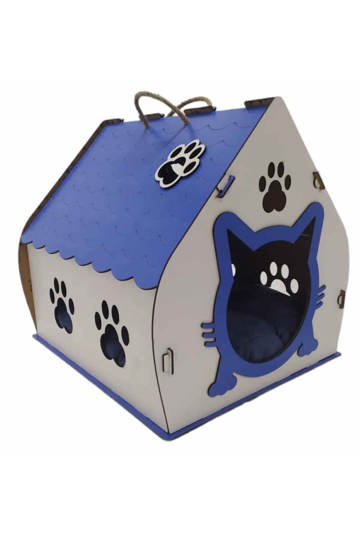 

Wooden Adult Cat House 3mm mdf cat house Wood