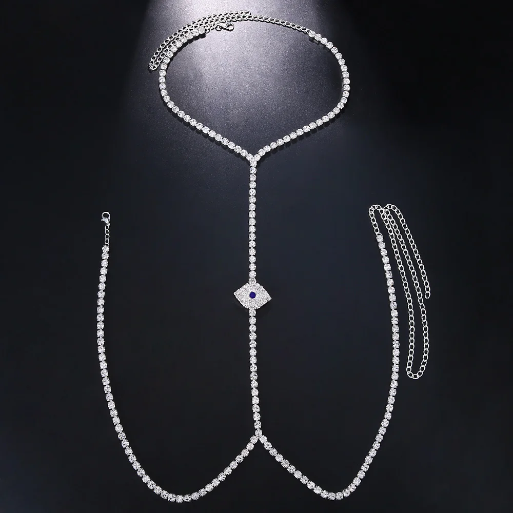 Сексуальный пляжный бюстгальтер сглаза цепочка для тела бикини женские