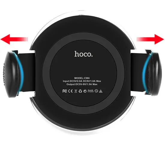 Автомобильный держатель для телефона с беспроводной быстрой зарядкой Hoco