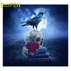 Полная квадратная Алмазная мозаика, бриллиантовая мозаика, книга розы, луна, птица, полная круглая Алмазная вышивка, вышивка крестиком 5D, алмазная живопись своими руками