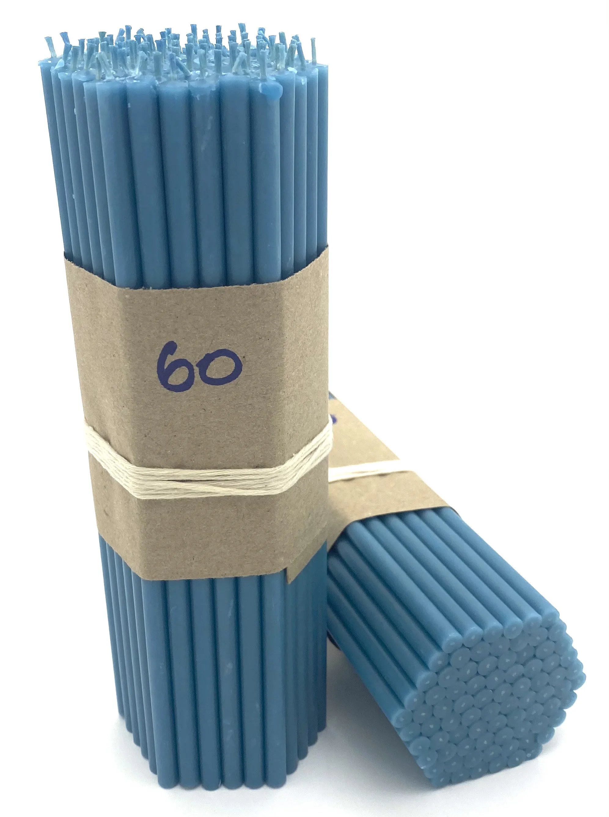 Свечи восковые цветные голубые зеленые черные желтые красные бирюзовые