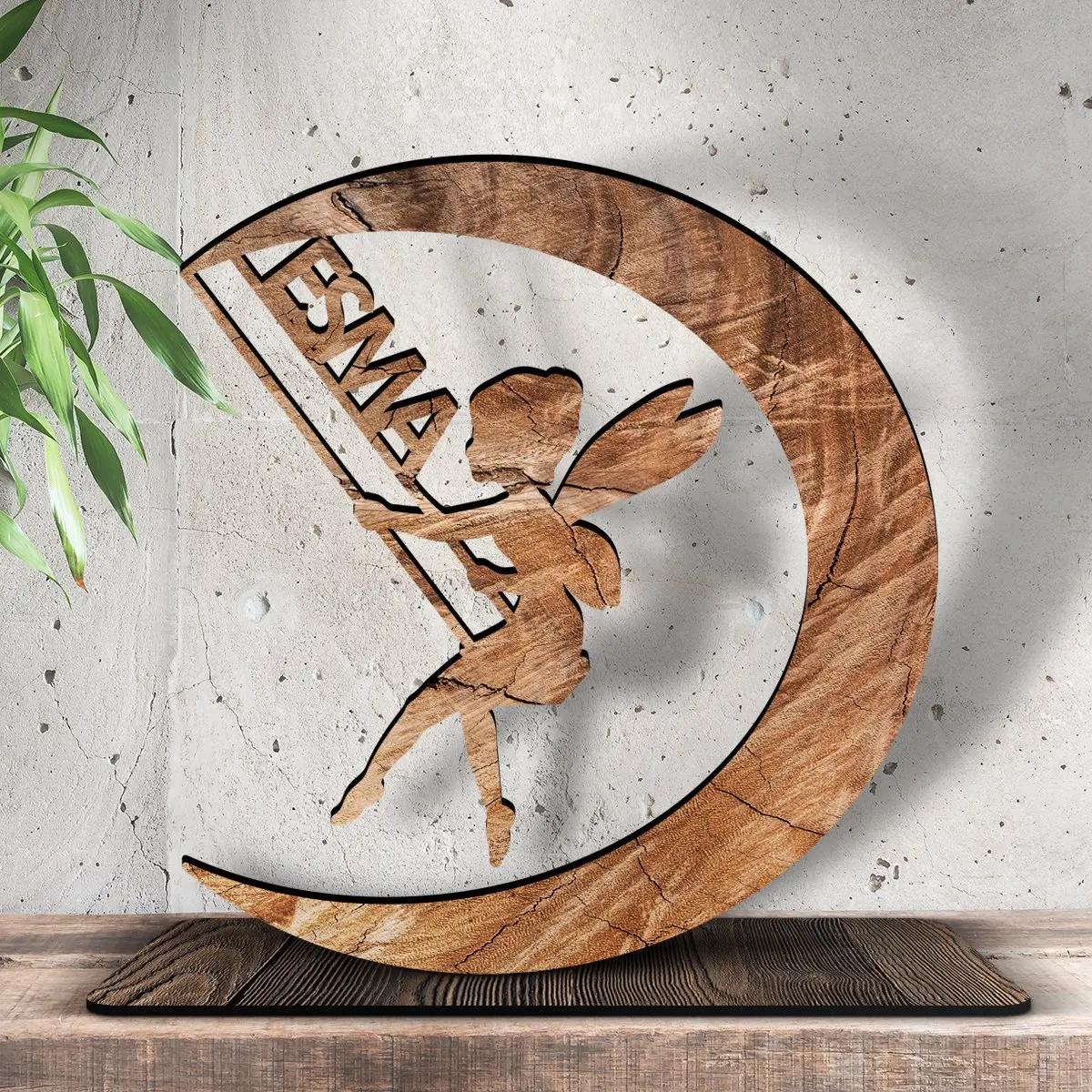 

Personalized Is Moon Fairy Wooden Trinket-2
