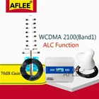 Усилитель сотовой связи, обновленный усилитель 3G! WCDMA 2100 3G 2100 МГц ALC GSM репитер 2G 3G 4G, комплект усилителя сотового сигнала 70 дБ UMTS WCDMA