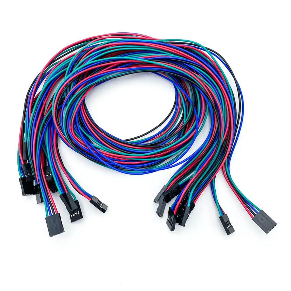 10 шт./лот RepRap провод 70 см 4pin Женский Dupont кабель перемычки для 3D принтера провода
