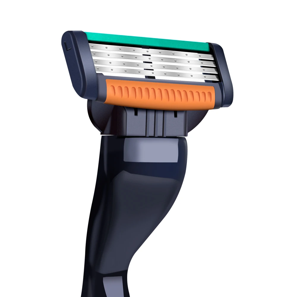 1 ручка + 5 лезвий/острый мужской ручной бритвенный набор с четырьмя лезвиями для