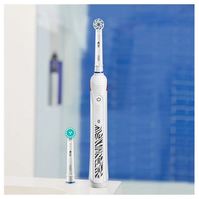 Oral B электрическая зуб щетка Зубы Белые Для Детей Перезаряжаемые 3 Режима Чистки