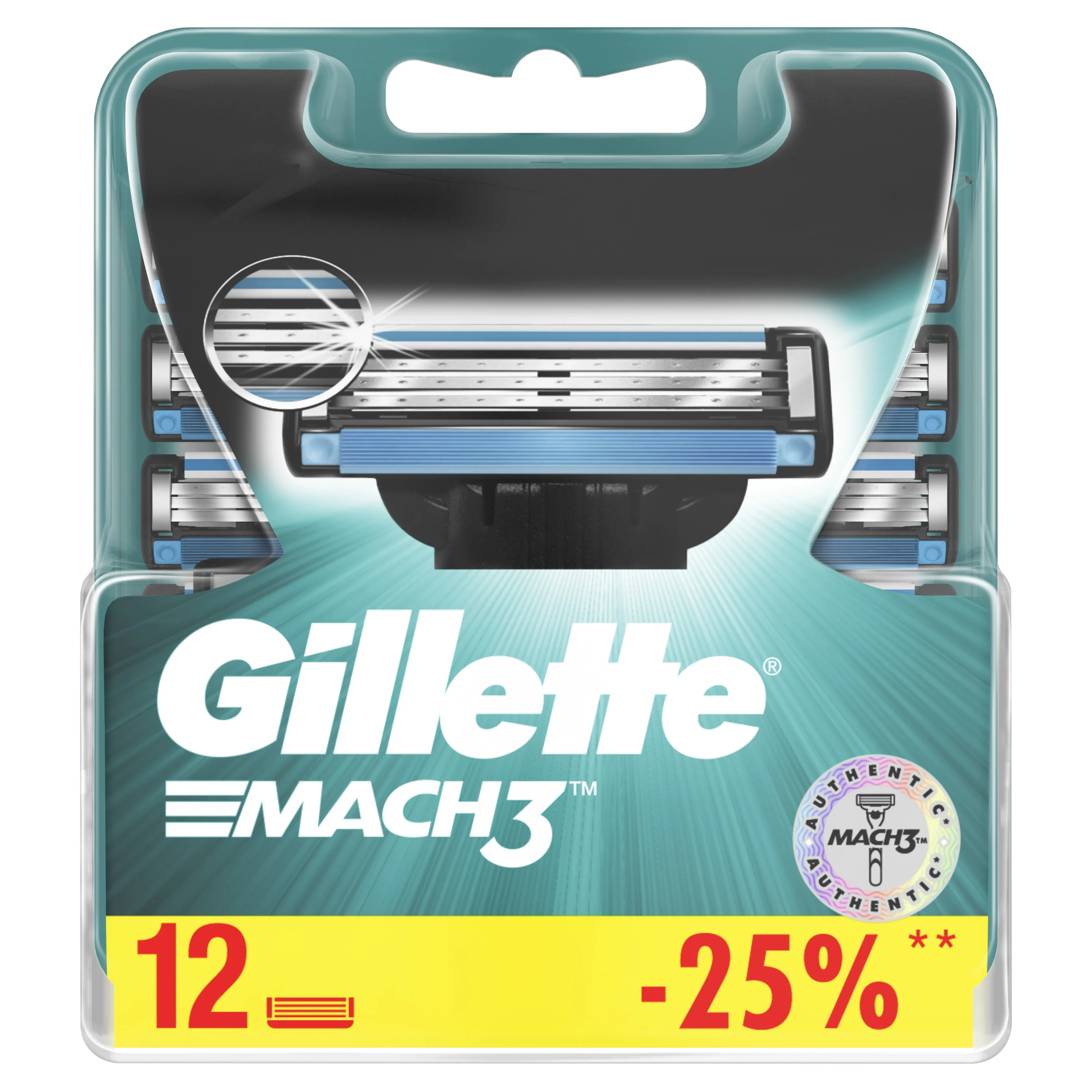 Сменные кассеты Gillette Mach 3 12 шт. | Красота и здоровье