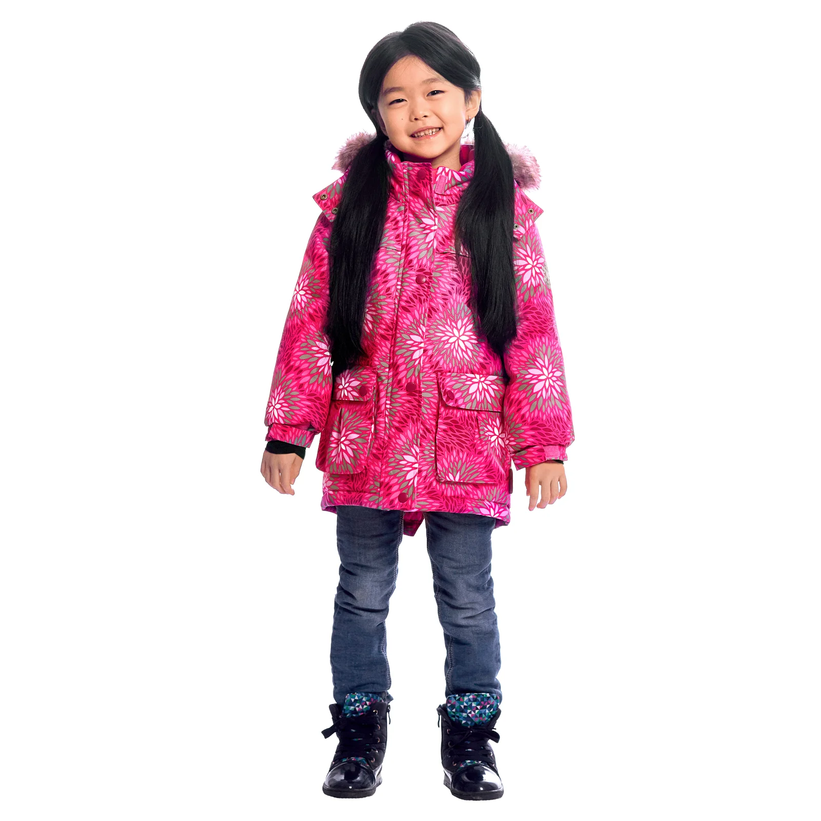 Зимняя парка Premont WP91472 Pink для девочек | Детская одежда и обувь