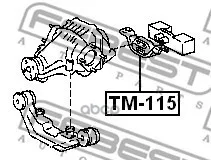 Опора Дифференциала Tm-115 Febest арт. TM-115 |