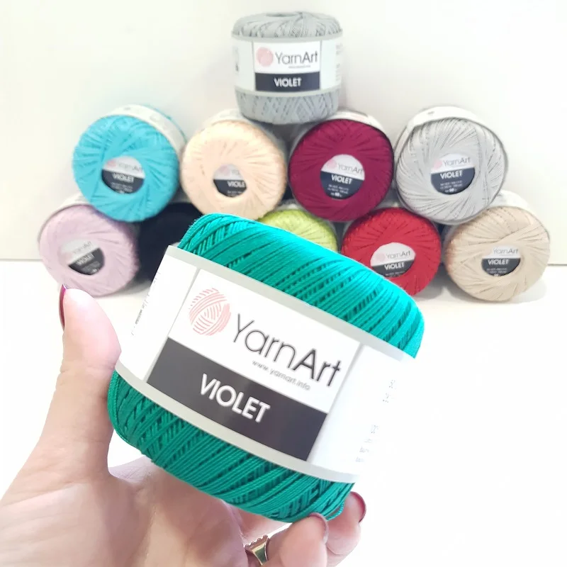 Yarnart фиолетовый Пряжа 6x50gr 282mt % 100 мерсеризованный хлопок летнее бикини Mayokini парео