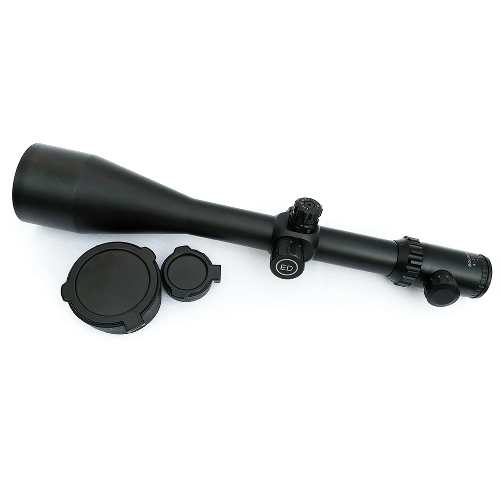 Online Best Rifle Scope 4 50x75 ED Hunting Scopes Optical Sight Tactical SFP Spyglass Airsoft Pistol Weapons Sniper Rifle Scope