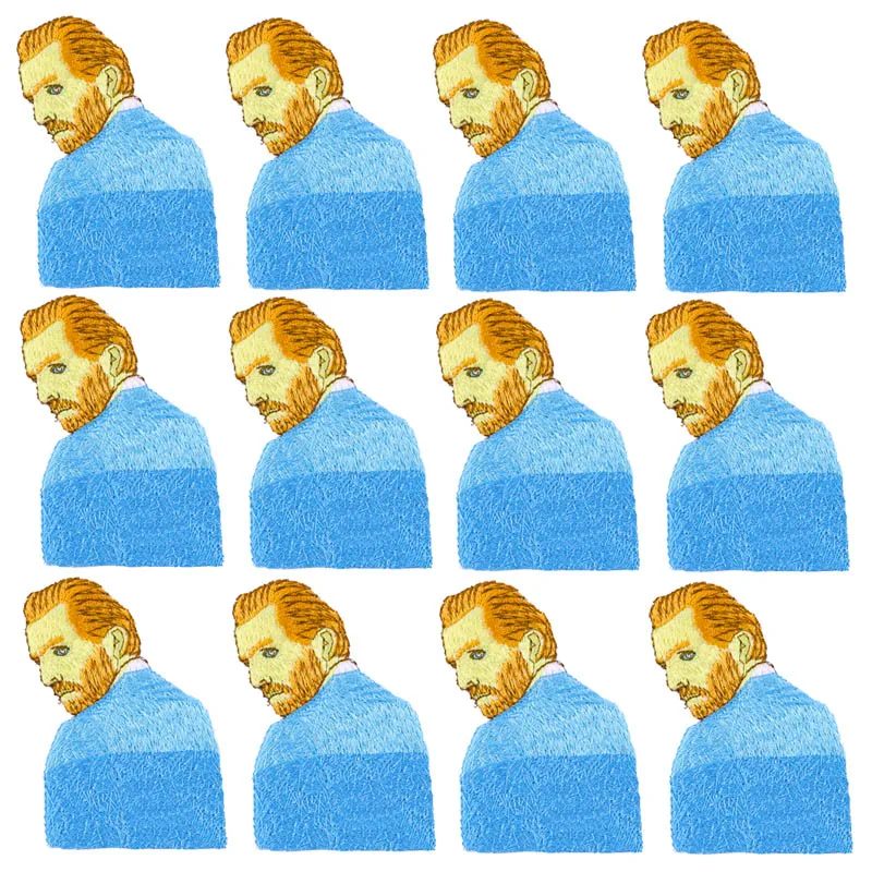 

Prajna 10PCS Wholesale Jesus Applique Embroidery Patches For Clothing DIY Stripe Iron On Patches On Clothes Jesus Dinosaur Badge