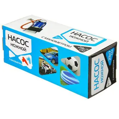 SILAPRO Насос ножной с манометром металл 23x7см |