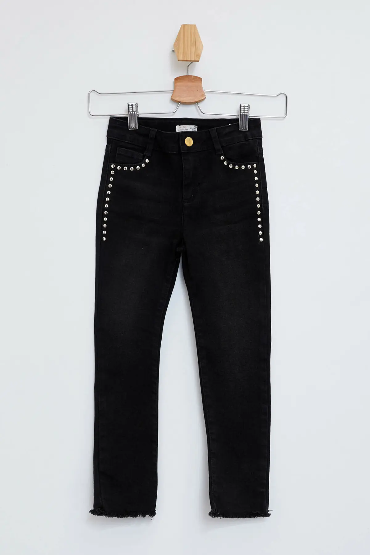 DeFacto/модные черные брюки для девочек детские повседневные длинные штаны на