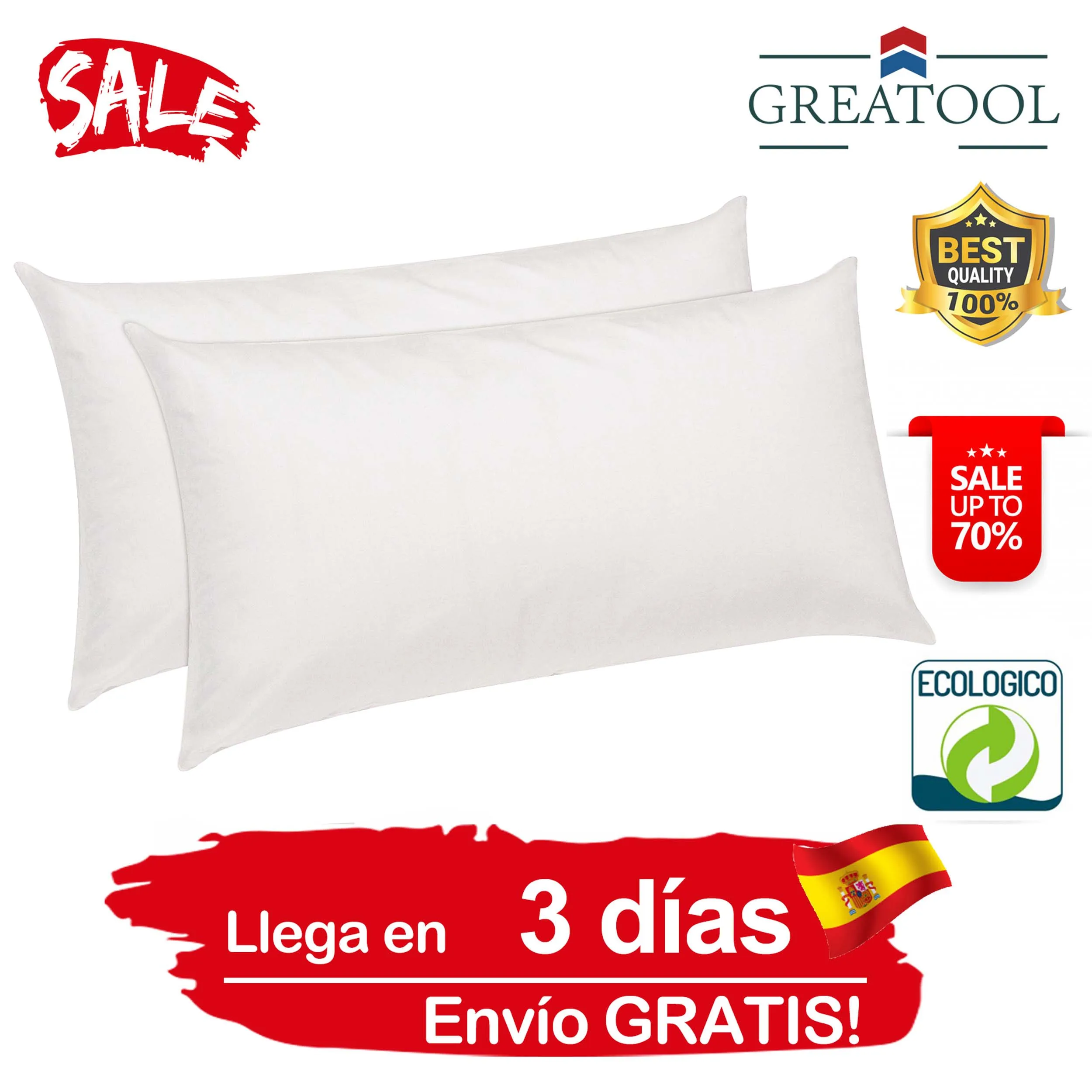 Центральная подушка из волокна подушки для сна спальни стандартный размер