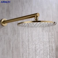 brass black bathroom high pressure rain shower head wall ceiling round bath rainfall top showerhead accessories brushed gold