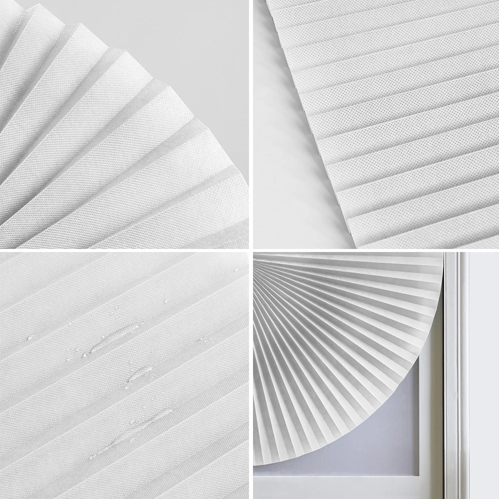 Затемненные плиссированные оконные шторы затемненный светильник блок