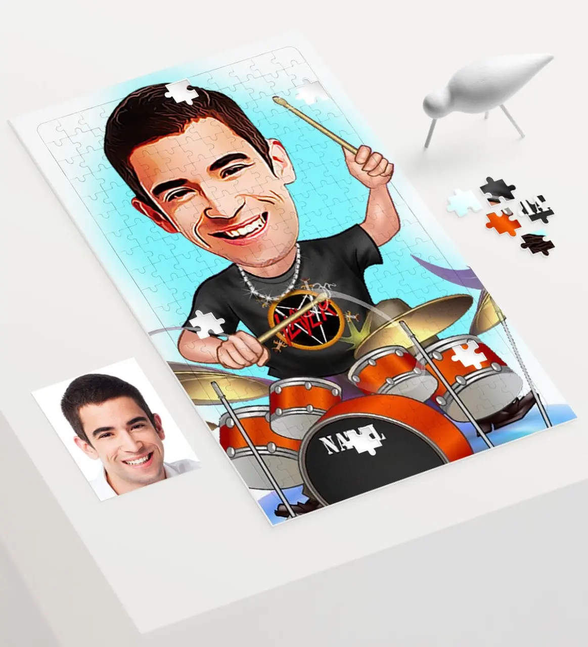 

Персонализированные Mr Baterist мультфильм 240 шт A3 головоломка-1