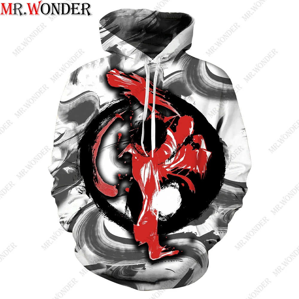 

Mr.Wonder Tai Chi Kung Fu 3D Traditional Chinese Style Print Hoodie Men Hanfu Casual Zipper Pullover Streetwear Sweatshirts