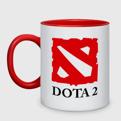 Кружка двухцветная Logo Dota 2|Кружки| |