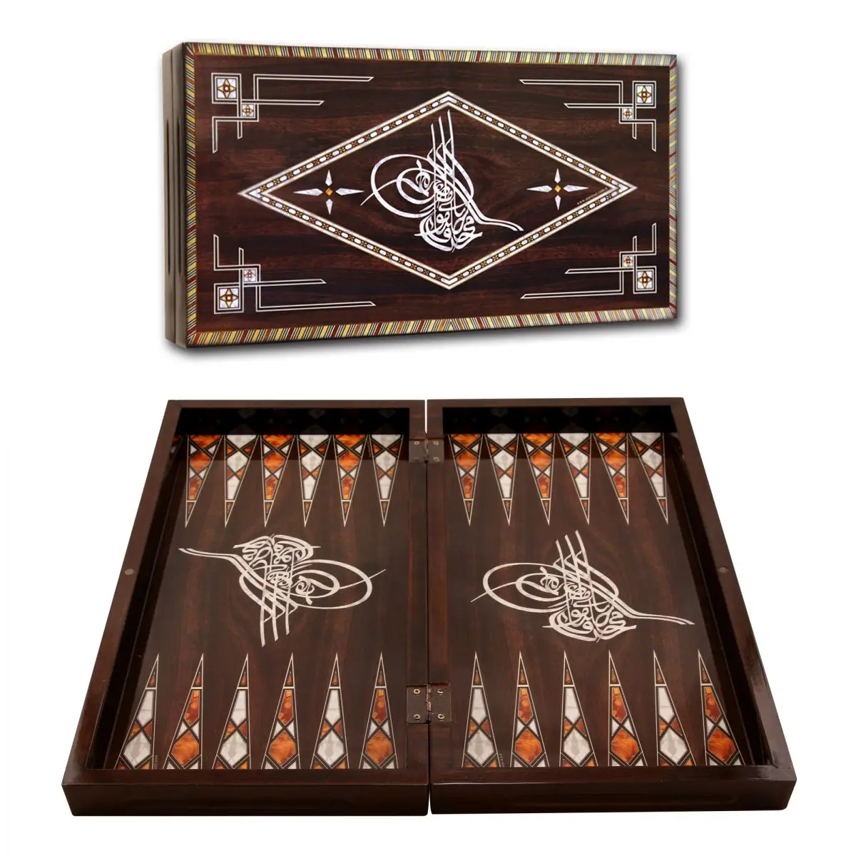 

Star Ancient Ottoman Backgammon, Luxury Board Chips Dice Checkers, Wooden Game, Wood Gift, Double Game, Dice Game,Made in Turkey