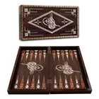 Звездные старинные османские нарды, Роскошные Настольные шашки, деревянная игра, деревянный подарок, двойная игра, игра в кости, Сделано в Турции