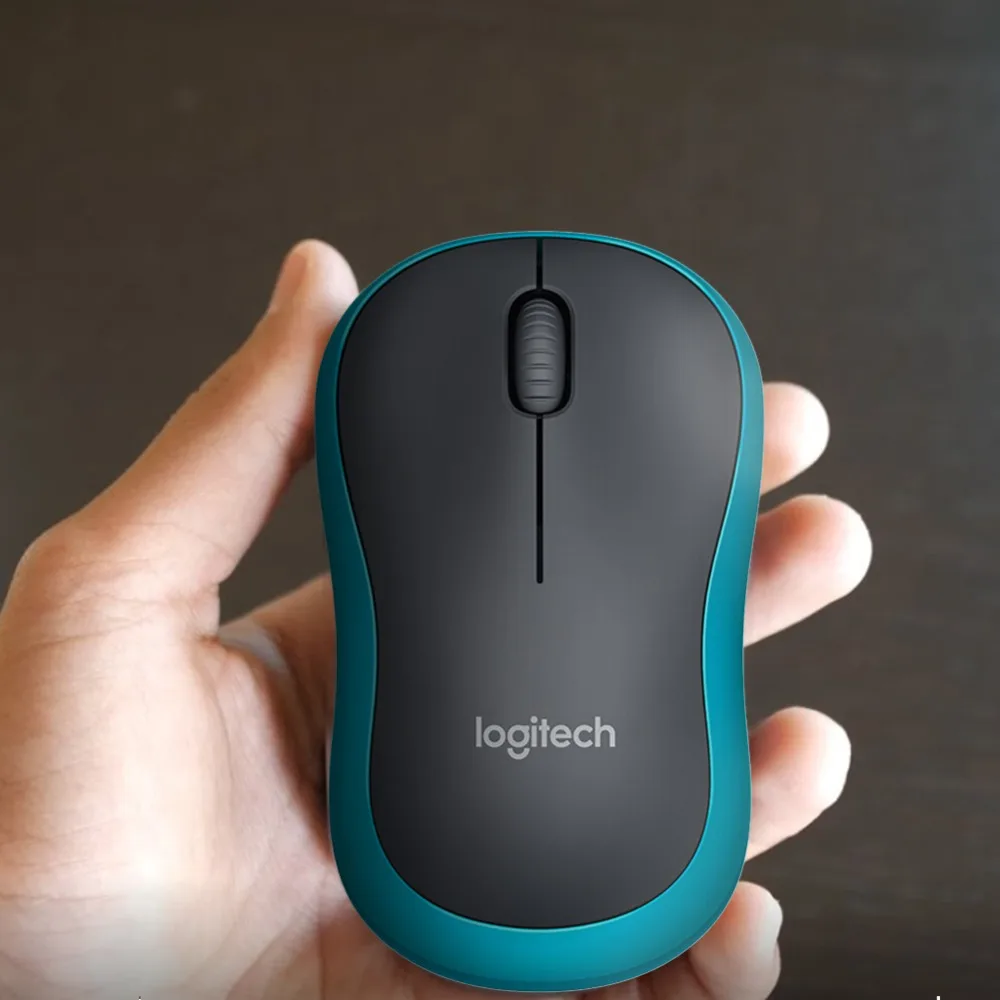 Мышь logitech M186 оптическая эргономичная 2,4 ГГц Беспроводная мышь USB 1000 dpi 2,4 ГГц Технология беспроводного подключения