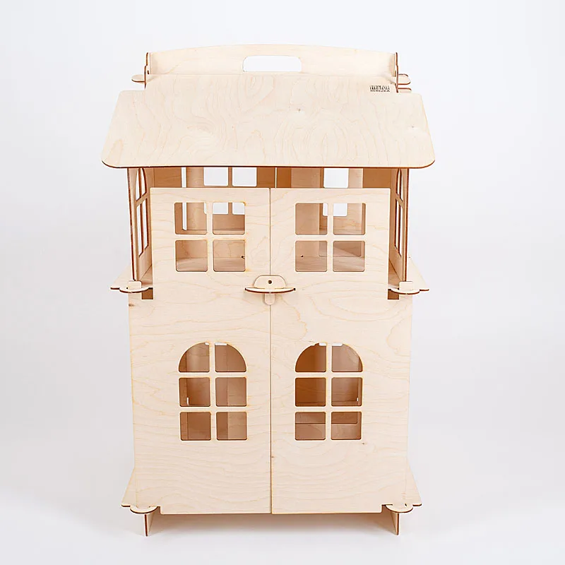 ДОМИК КУКОЛЬНЫЙ с подвижными дверцами 74х48х46 см | Игрушки и хобби