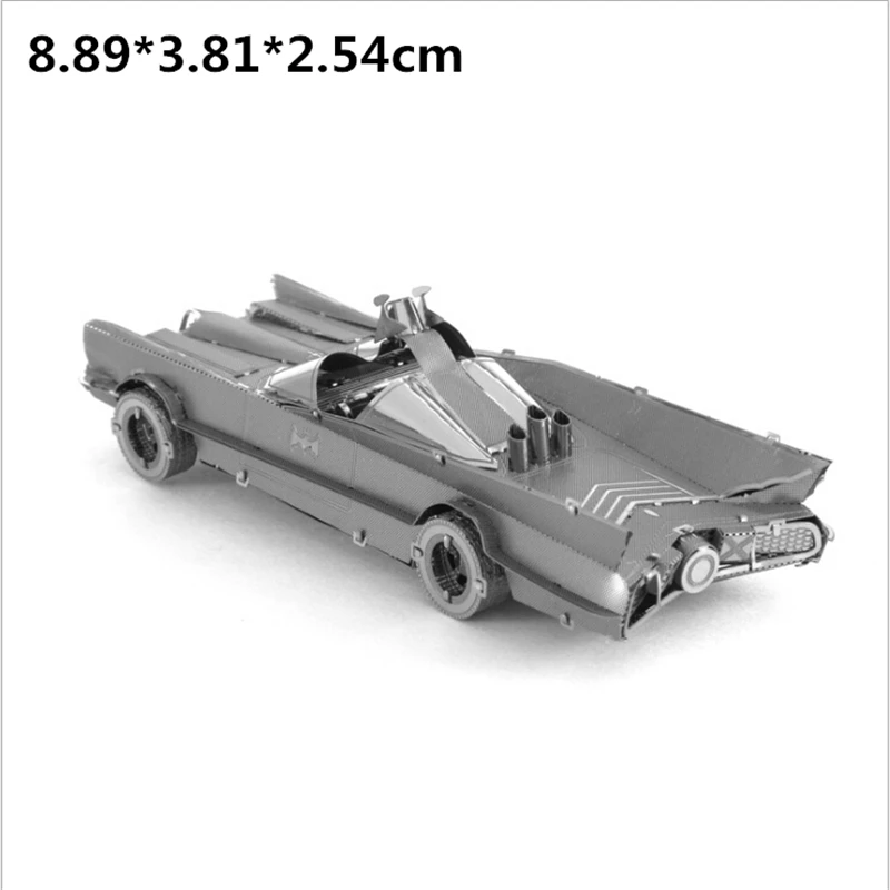 

Bat 3D Metal Puzzles Silver Jigsaw DIY Mobile Signal Wing Car Metal Crafts Educational Action Figures Adults Gift Model Toys
