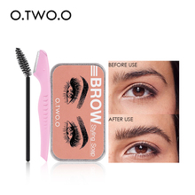 Jabón O.two.o cera de jabón de cejas con recortadora esponjosa pluma cejas gel de pomada para cejas...