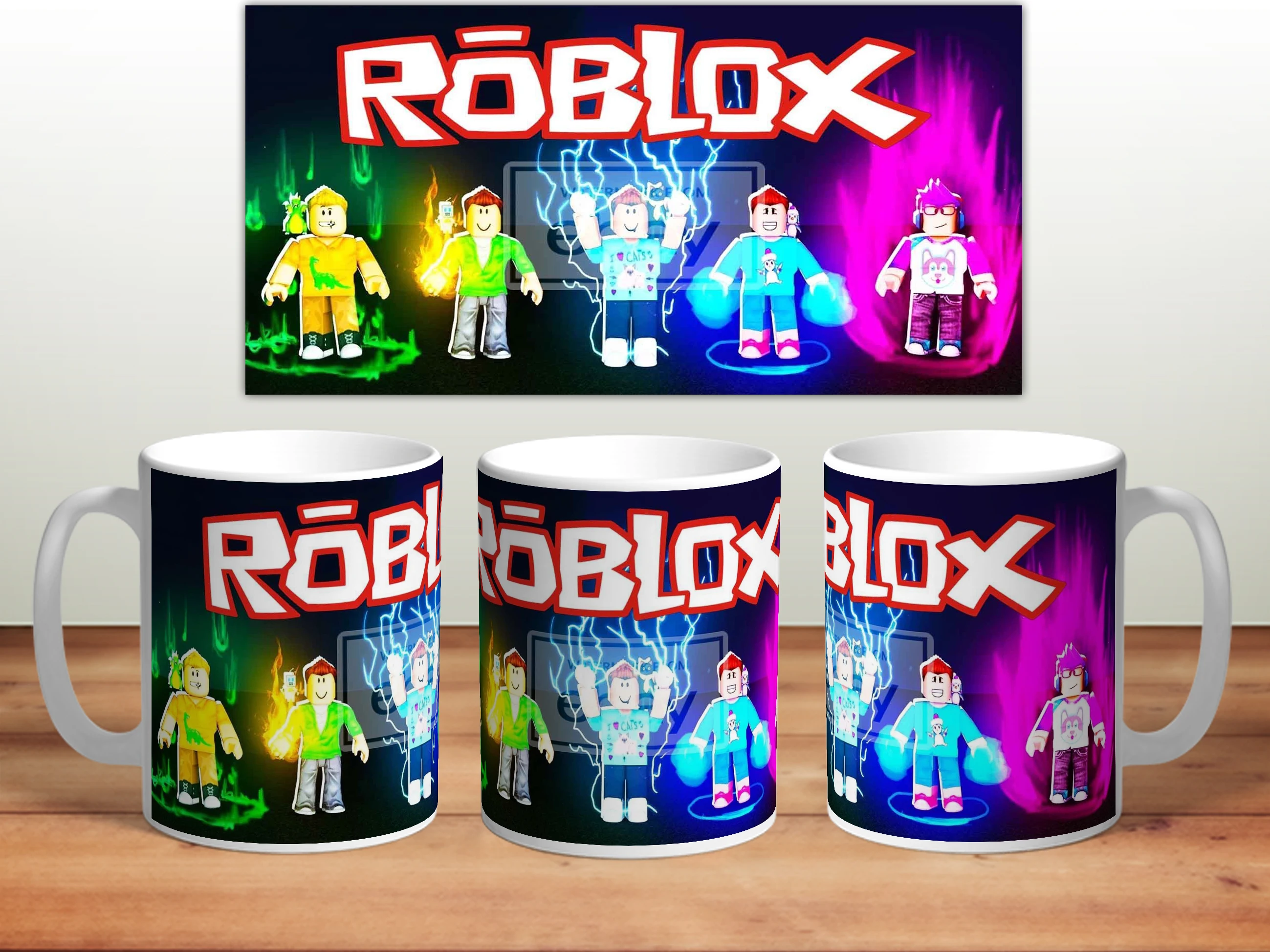 Постер Роблокс на кружке детям Кружка принт Roblox подарок. 330мл керамика|Кружки| |