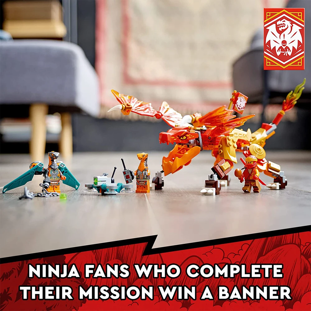 LEGO NINJAGO Kai'S Fire Dragon EVO 71762 оригинал для детей Новая игрушка на день рождения