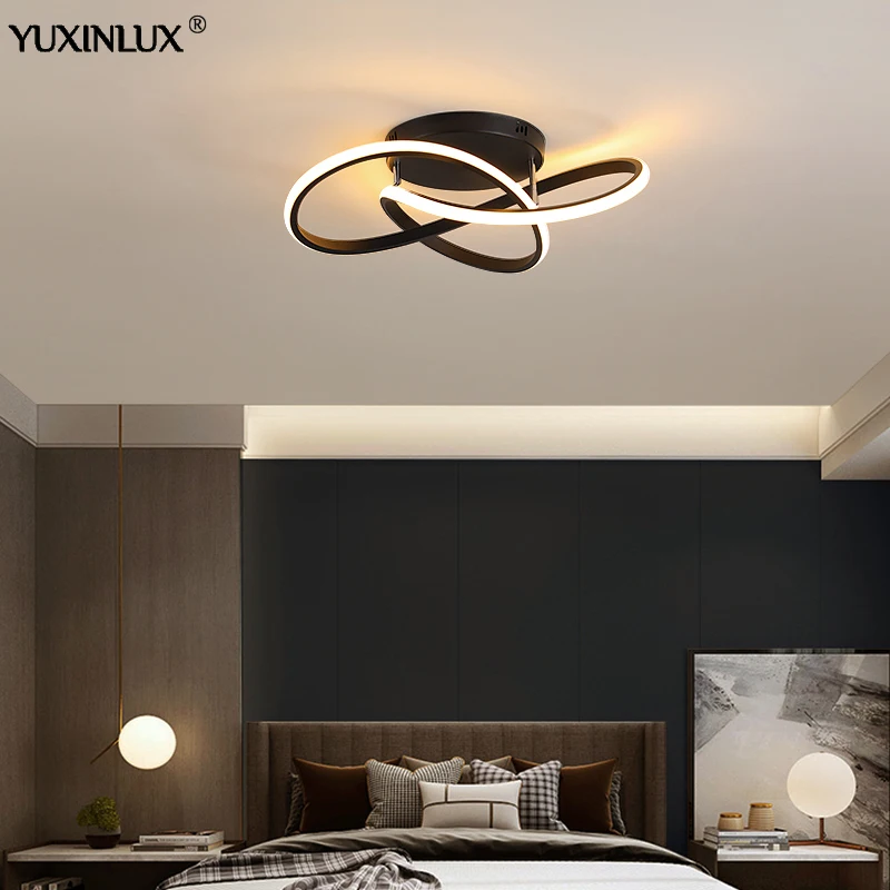 

Minimalist Irregular Led Celling Light For Bedroom Living Dining Room Study Kitchen Black/Gold Indoor Daily Lighting Decoration