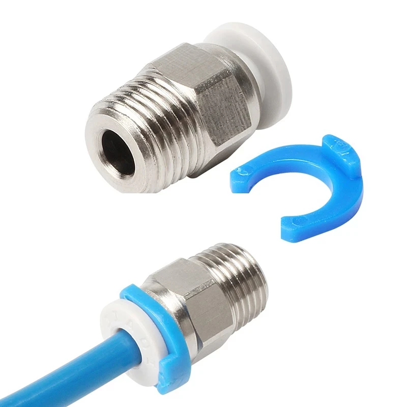 1 м ПТФЭ трубка Teflonto Pipe PC4-01 прямой пневматический Фиттинг с нажимным соединением +