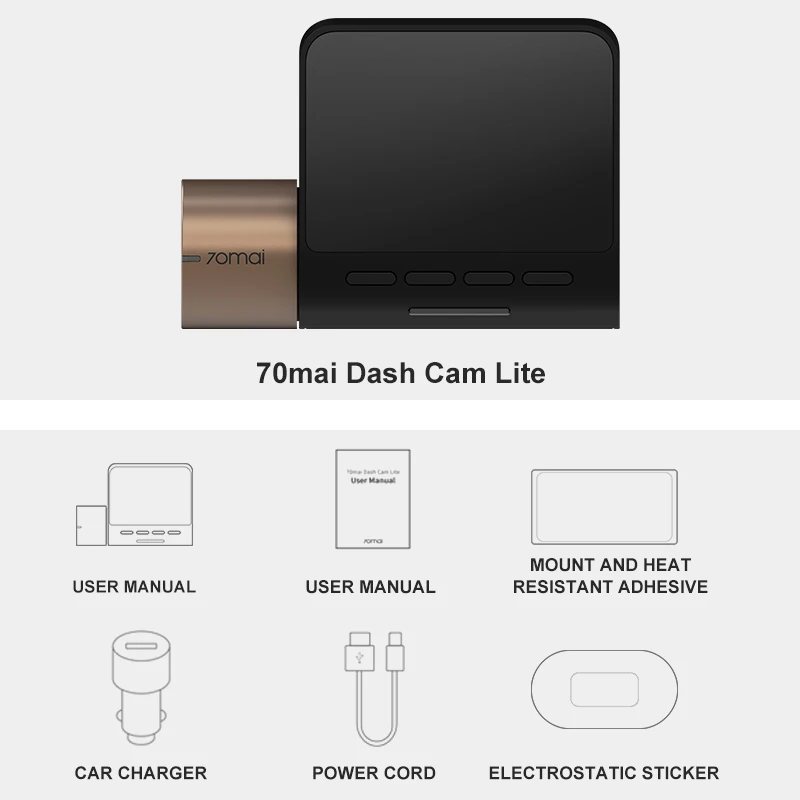 Видеорегистратор Xiaomi 70mai Lite Купить