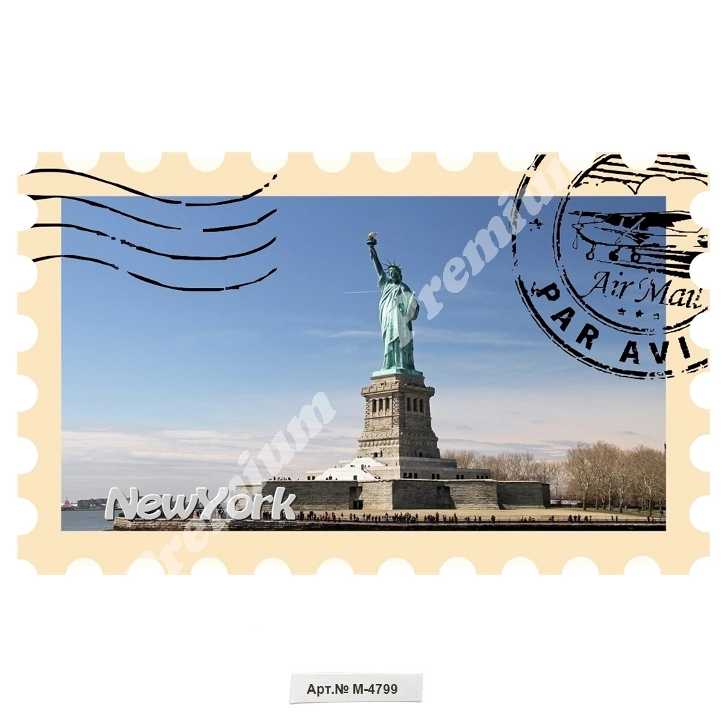 Нью-Йорк США Сувенирный магнит |