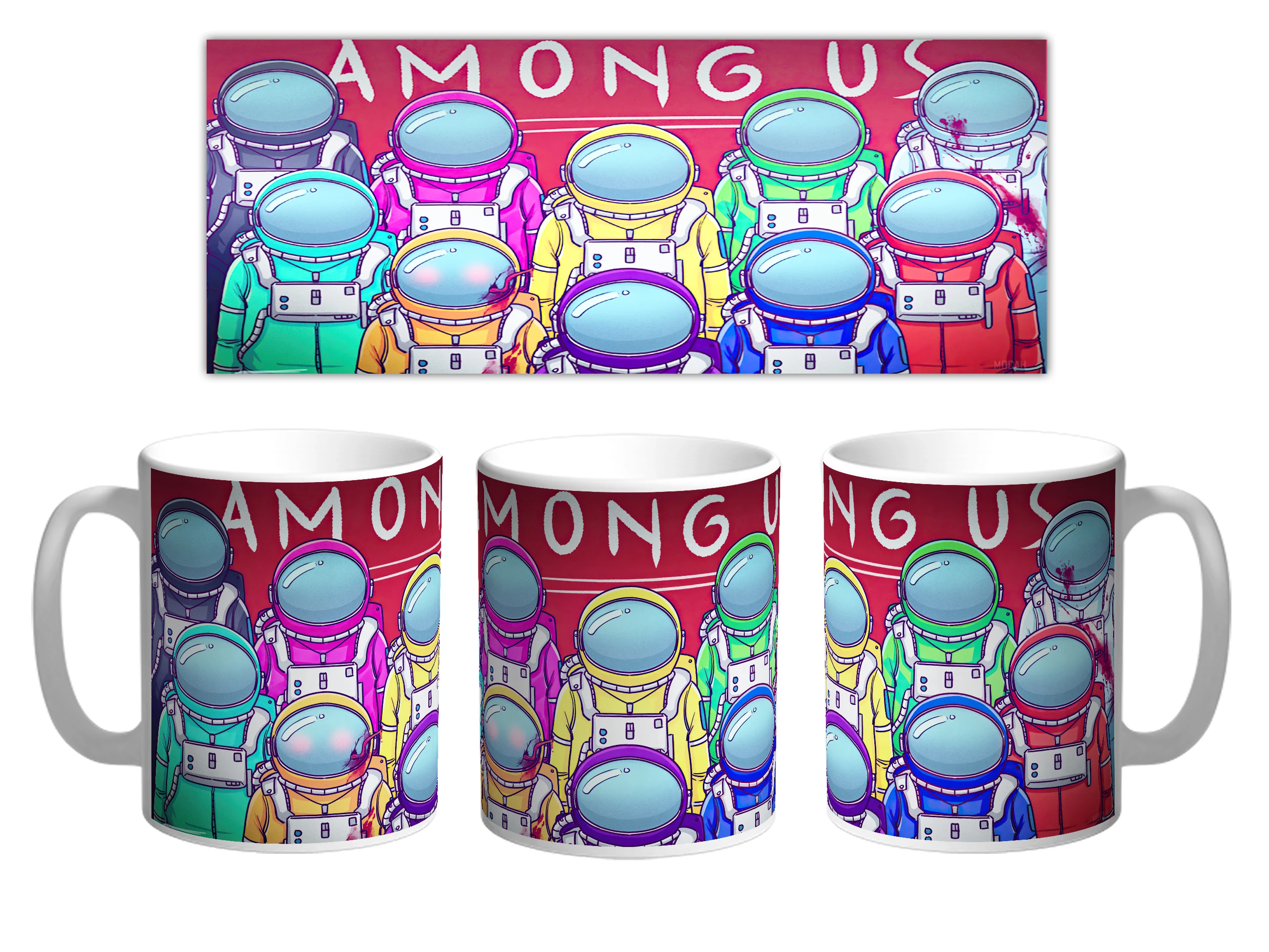 Among us кружка подарок. Постер из игры us. 330мл. керамика|Кружки| |