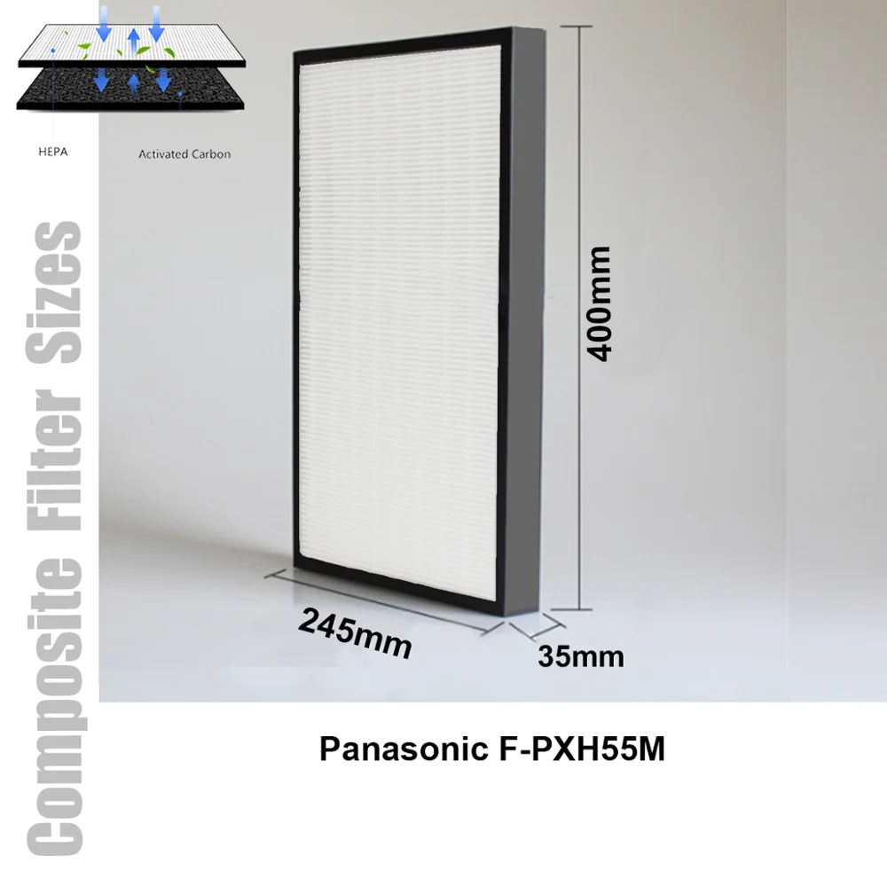 

Очиститель воздуха Panasonic F-PXH55M, совместимый с фильтром Hepa Carbon и защитным фильтром с ионами серебра