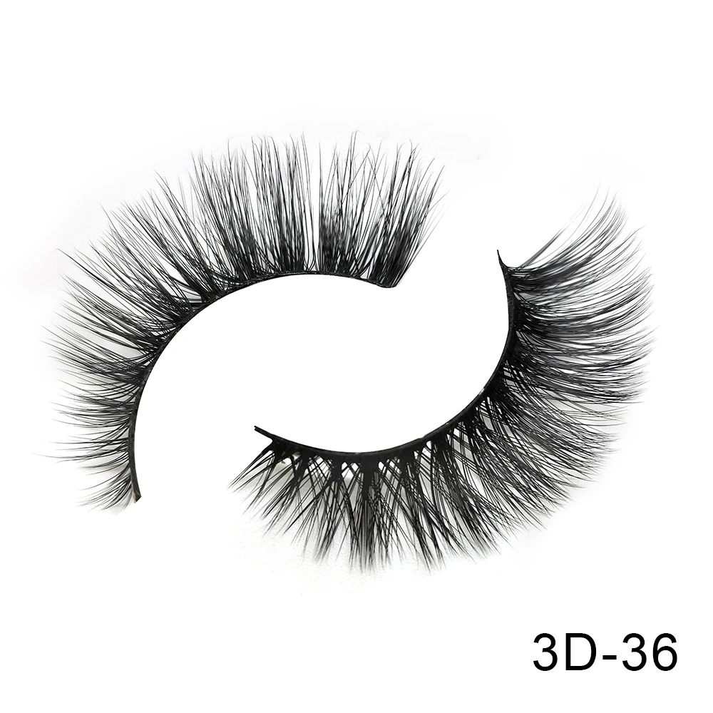 3D-36 6 пар Friholl. m Искусственные норковые ресницы натуральные длинные ресницы ручной работы макияж 25 мм Искусственные норковые ресницы 3D синтетические шелковые накладные ресницы - Цвет: 3D-36