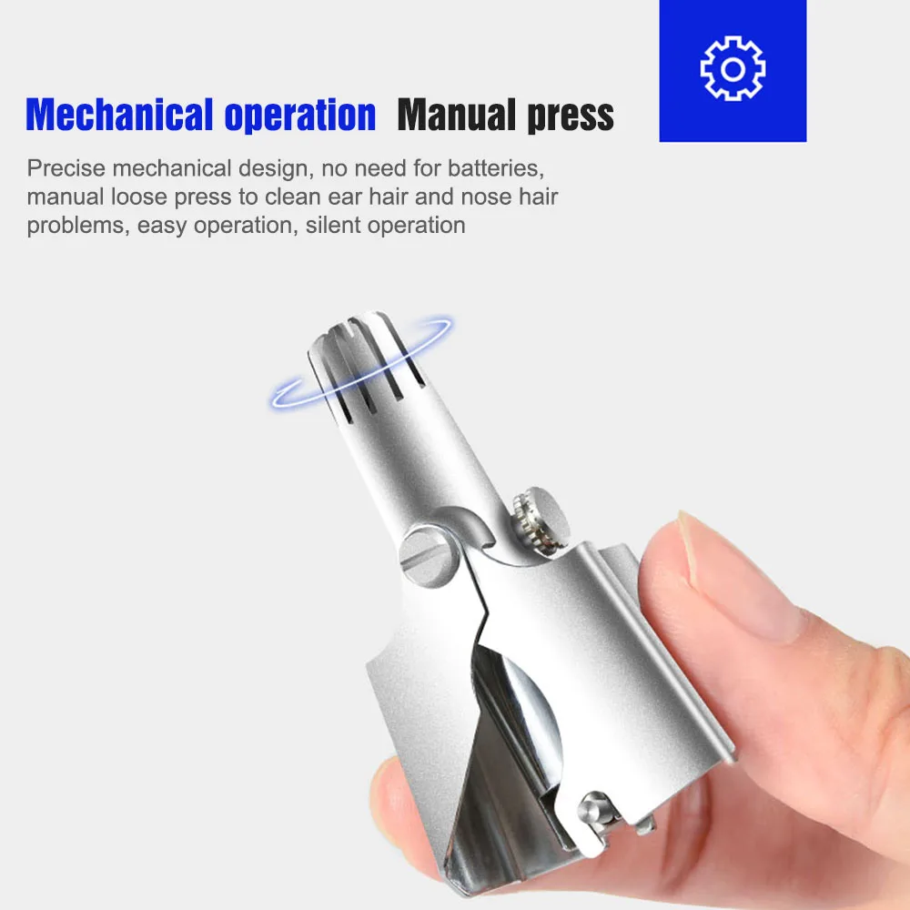 Машинка для удаления волос в носу ухо Портативный вибрисс лезвие ручное и ушах