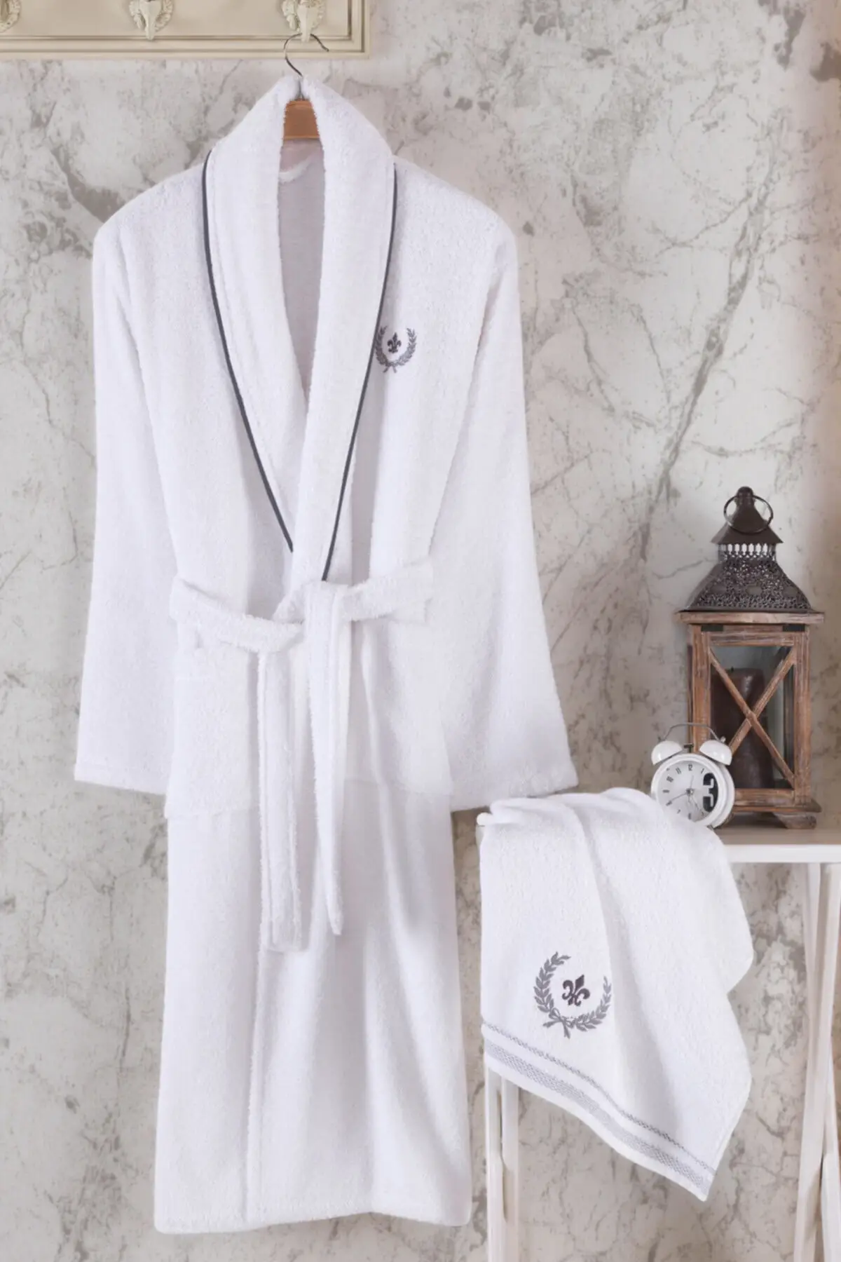 Turkish Bathrobe Set %100 Cotton Women and Men Robe Set Shower Clothes Long Sleepwear Conjuntos de Roupão رداء مجموعات