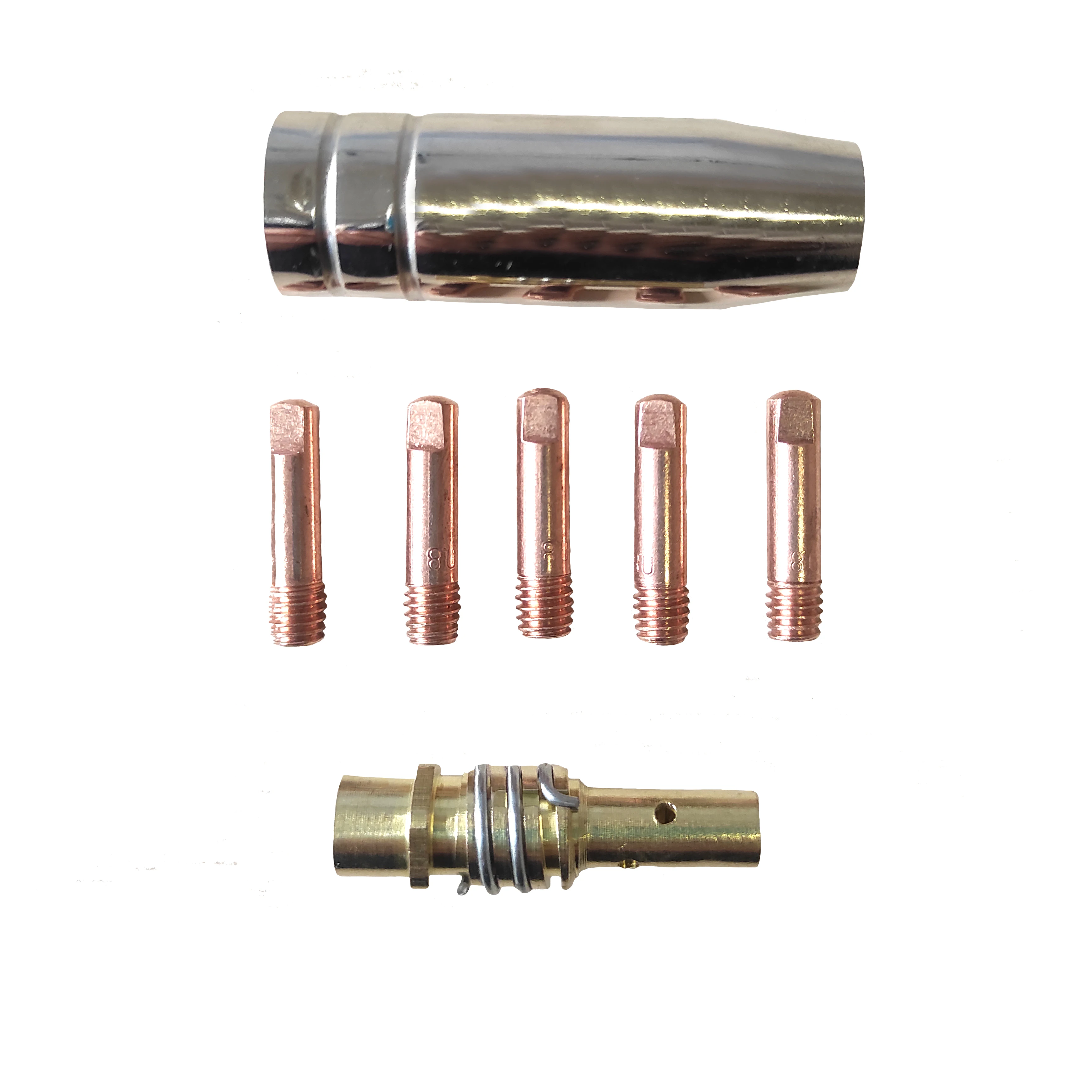 Набор Расходные части для горелок MIG/MAG Держатель токосъемника МВ 15 с пружиной