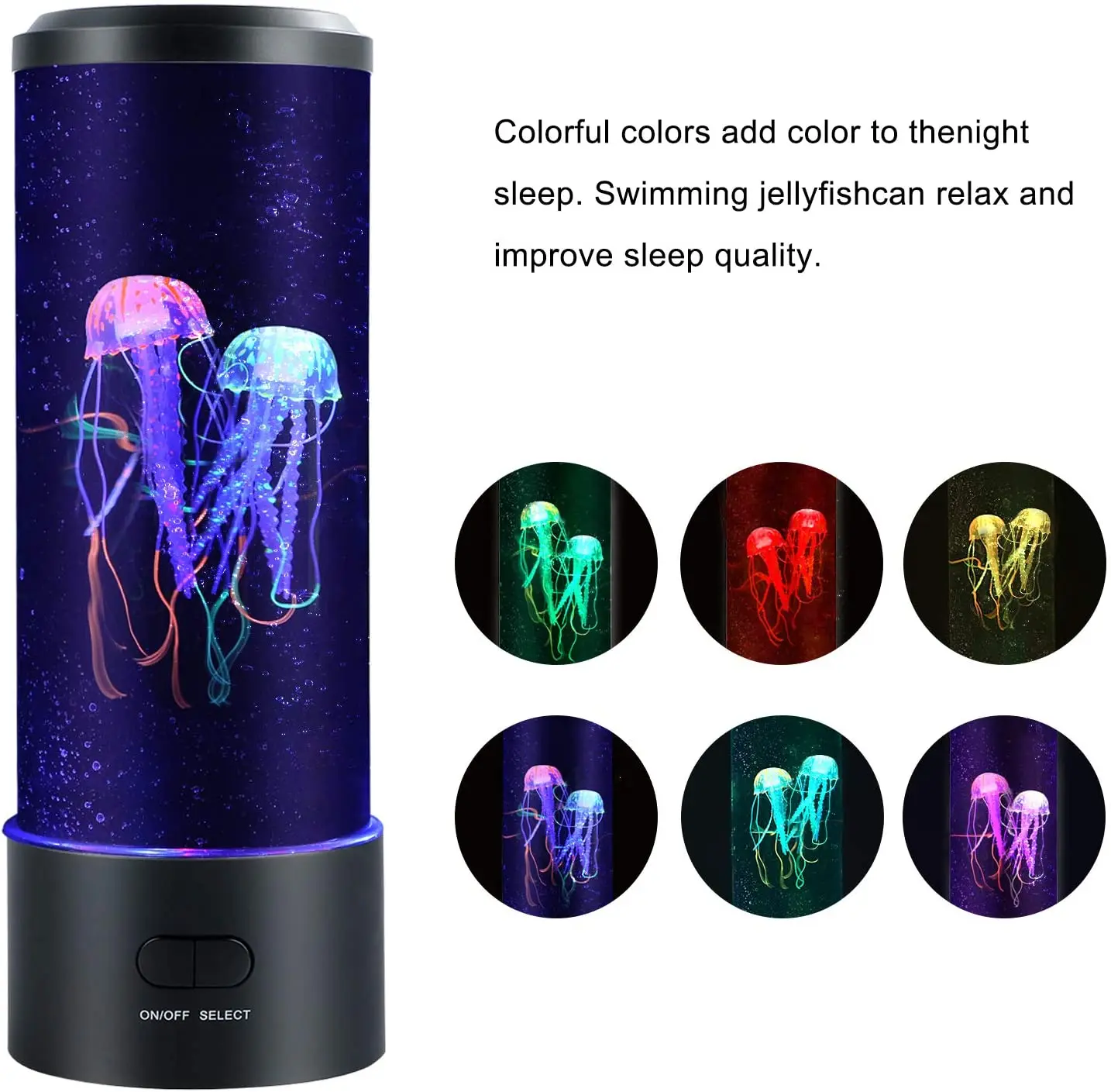 Меняющий цвет аквариумный резервуар имитация расслабляющего настроения Медуза