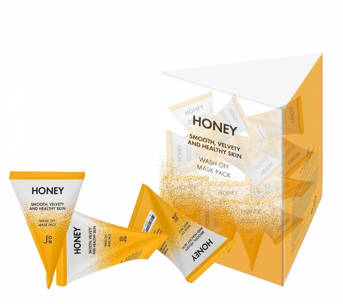 [J:ON] МЕД Маска для лица Honey Smooth Velvety and Healthy Skin Wash Off Mask Pack 1 шт * 5 мл |