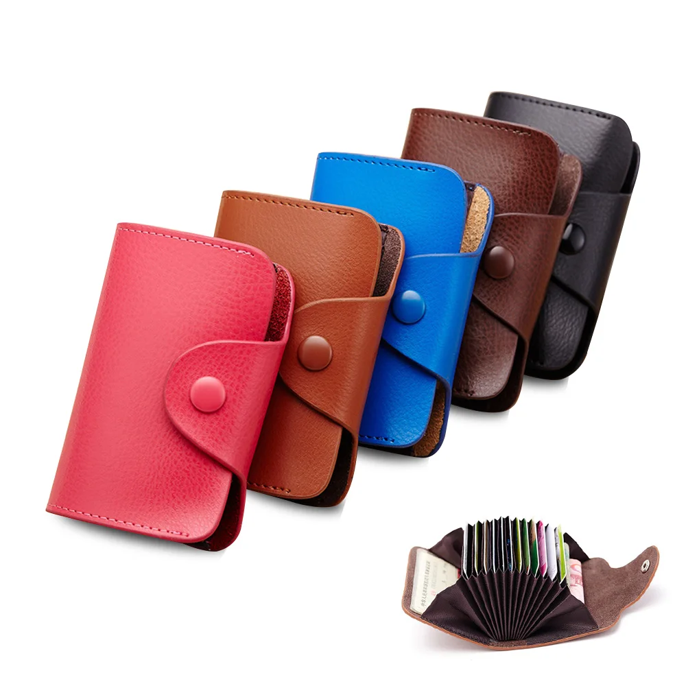 Держатель для карт из искусственной кожи Бизнес функция кредитный Паспорт ID