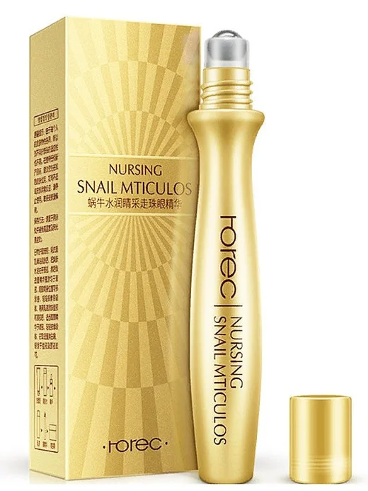 ROREC Сыворотка роллер для век с муцином улитки и авокадо 15 мл| |