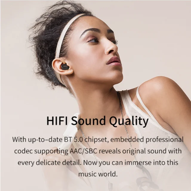2020 QCY T1C TWS Bluetooth наушники стерео бас беспроводная гарнитура с микрофоном зарядная