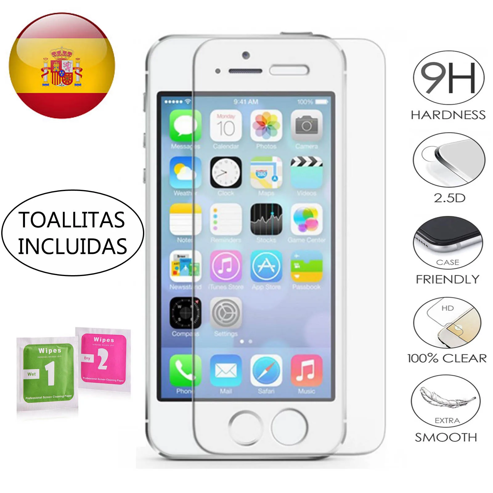 Защитная пленка для экрана из закаленного стекла IPHONE 5 5S 5C SE 2 2020 6 6S 7 8 11 12 Pro Mini PLUS X XS